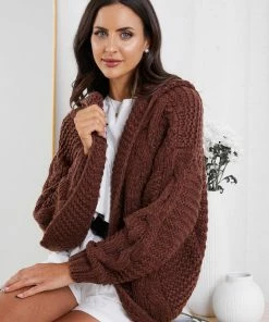 HQ Fashion Jumpers & Sweaters Aspen Cardigan - Chocolate 12 HQ Fashion Jumpers & Sweaters Aspen Cardigan - Chocolate