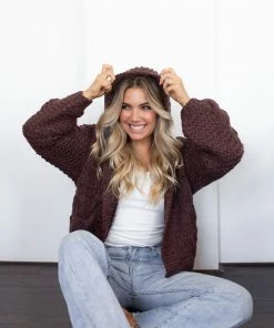 HQ Fashion Jumpers & Sweaters Aspen Cardigan - Chocolate