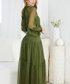 Wild Ginger Audra Dress - Khaki 11 Wild Ginger Audra Dress - Khaki