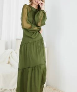 Wild Ginger Audra Dress - Khaki 13 Wild Ginger Audra Dress - Khaki