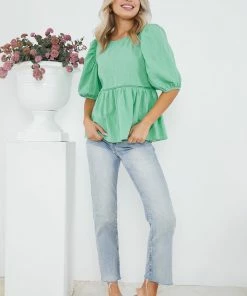 Style Box Aully Top - Green