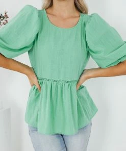 Style Box Aully Top - Green