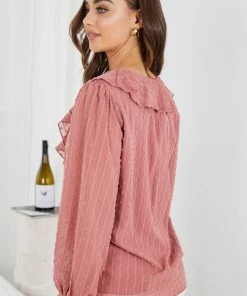 Dream House CLOTHING Aurielle Blouse - Rose