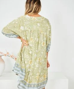 HQ Fashion Aurina Dress - Green Multi