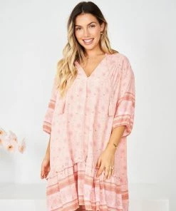 HQ Fashion Aurina Dress - Pink Multi 11 HQ Fashion Aurina Dress - Pink Multi