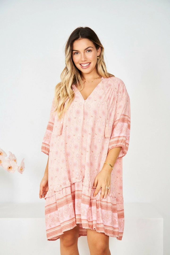 HQ Fashion Aurina Dress - Pink Multi 6 HQ Fashion Aurina Dress - Pink Multi