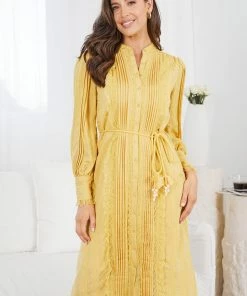 GDS Aurorie Dress - Mustard DRESSES