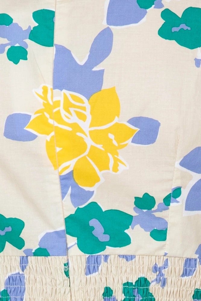 YH & Co (Chloe Yip) Aviona Dress - Beige Floral 8 YH & Co (Chloe Yip) Aviona Dress - Beige Floral