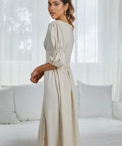 YH & Co (Chloe Yip) DRESSES Aviona Dress - Beige