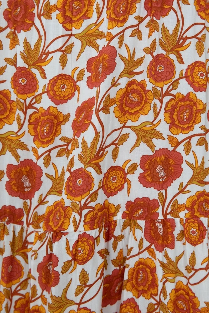 HQ Fashion Ersilia Dress - Mustard Print 8 HQ Fashion Ersilia Dress - Mustard Print