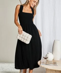 Style Box Makayla Dress - Black Casual Dresses