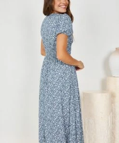 HQ Fashion Genoviva Dress - Blue DRESSES