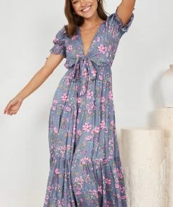 Evermore Fashion DRESSES Lolita Dress - Purple Floral