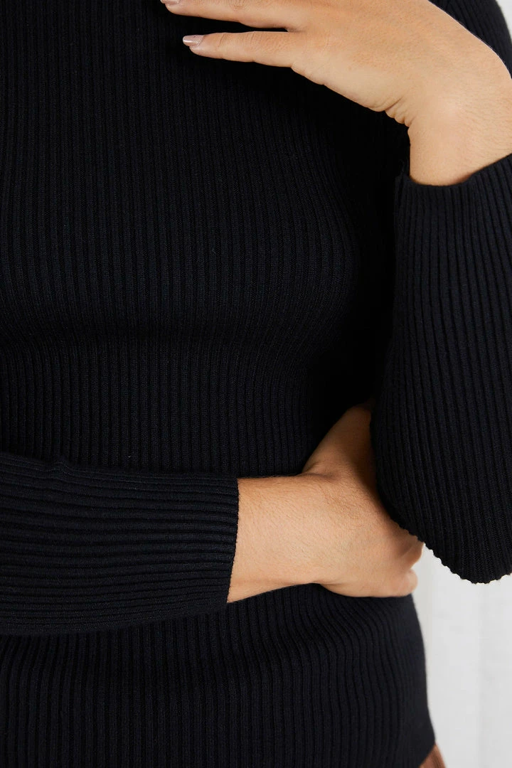 Red Berry CLOTHING Basa Knit Top - Black 9 Red Berry CLOTHING Basa Knit Top - Black