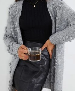 HQ Fashion Bassike Cardigan - Grey Maternity Dresses