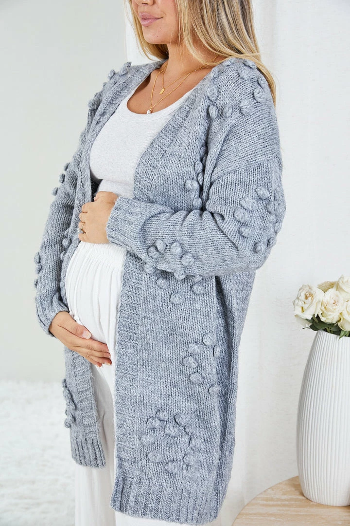 HQ Fashion Bassike Cardigan - Grey Maternity Dresses 6 HQ Fashion Bassike Cardigan - Grey Maternity Dresses