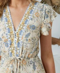Rock Denim Bayleaf Dress - Floral Print Casual Dresses
