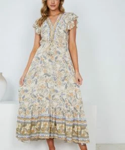 Rock Denim Bayleaf Dress - Floral Print Casual Dresses