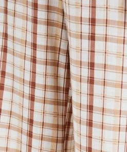 White Closet Bee Pants - Beige Check CLOTHING