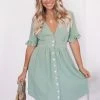 Desire Bela Dress - Sage