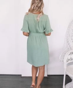Desire Bela Dress - Sage 9 Desire Bela Dress - Sage