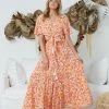 Rock Denim Benedicta Skirt - Orange Floral Maternity Dresses