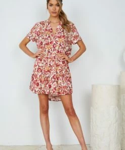 Rock Denim Bergamot Dress - White Print