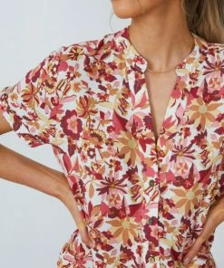 Rock Denim Bergamot Dress - White Print