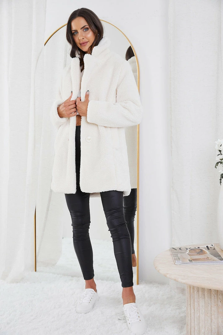 Pink Diamond Jackets & Coats Bernie Jacket - Ivory 8 Pink Diamond Jackets & Coats Bernie Jacket - Ivory