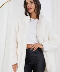 Pink Diamond Jackets & Coats Bernie Jacket - Ivory