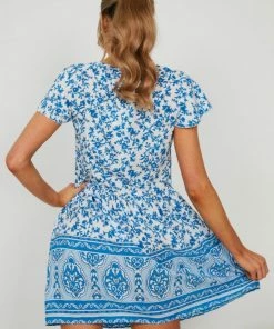 HQ Fashion Bexley Dress - Blue Floral DRESSES