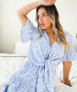 WeLove Fashion Boracay Dress - Blue Print