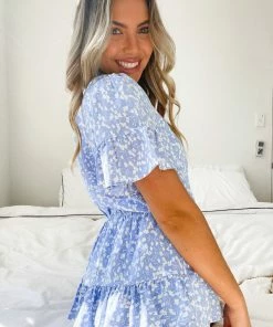 WeLove Fashion Boracay Dress - Blue Print