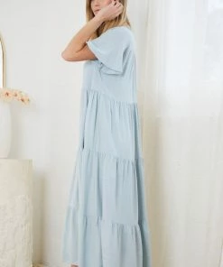 Miracle Fashion Breighton Dress - Light Blue