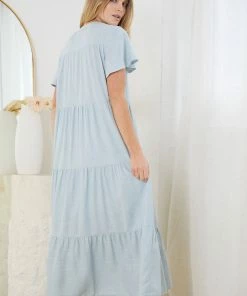Miracle Fashion Breighton Dress - Light Blue