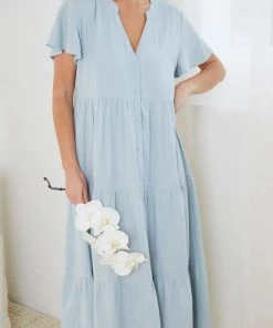 Miracle Fashion Breighton Dress - Light Blue