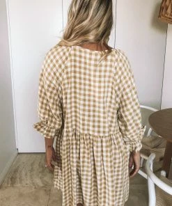 Ebby And I Casual Dresses Breonna Dress - Mustard Gingham