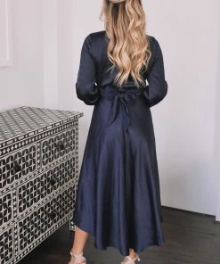 Esther Luxe DRESSES Bryleigh Dress - Navy