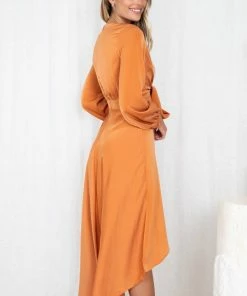 Esther Luxe Bryleigh Dress - Rust