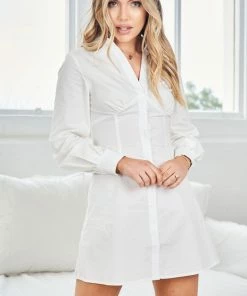 Into Fashion DRESSES Alisya Dress - White