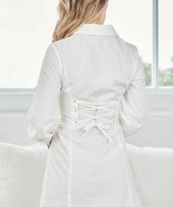 Into Fashion DRESSES Alisya Dress - White