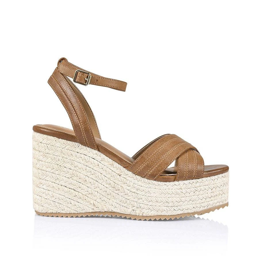 Verali Footwear Callie Rope Wedges - Tan Softee 4 Verali Footwear Callie Rope Wedges - Tan Softee