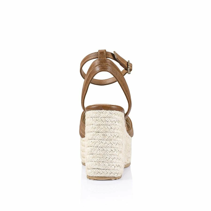 Verali Footwear Callie Rope Wedges - Tan Softee 5 Verali Footwear Callie Rope Wedges - Tan Softee