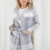 HQ Fashion Caesarea Coat - Grey Print