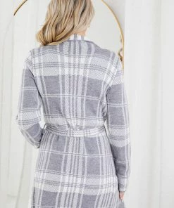HQ Fashion Caesarea Coat - Grey Print
