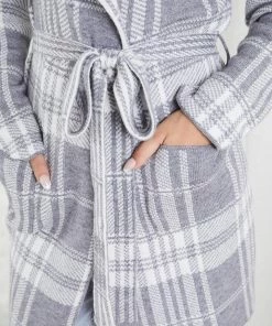 HQ Fashion Caesarea Coat - Grey Print