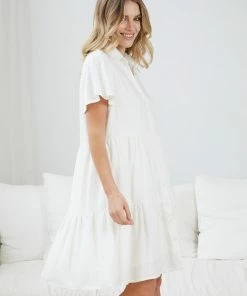 Miracle Fashion DRESSES Calabria Dress - White