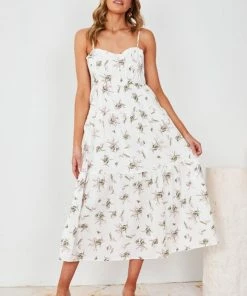Sassy Hills Fashion Calaca Dress - White Print