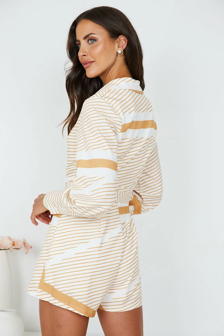 Style State Calay Playsuit - Honey Print CLOTHING 6 Style State Calay Playsuit - Honey Print CLOTHING