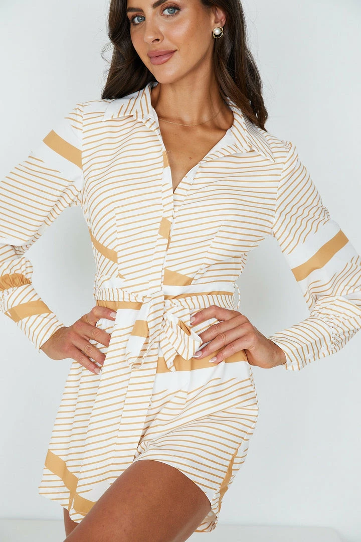 Style State Calay Playsuit - Honey Print CLOTHING 3 Style State Calay Playsuit - Honey Print CLOTHING
